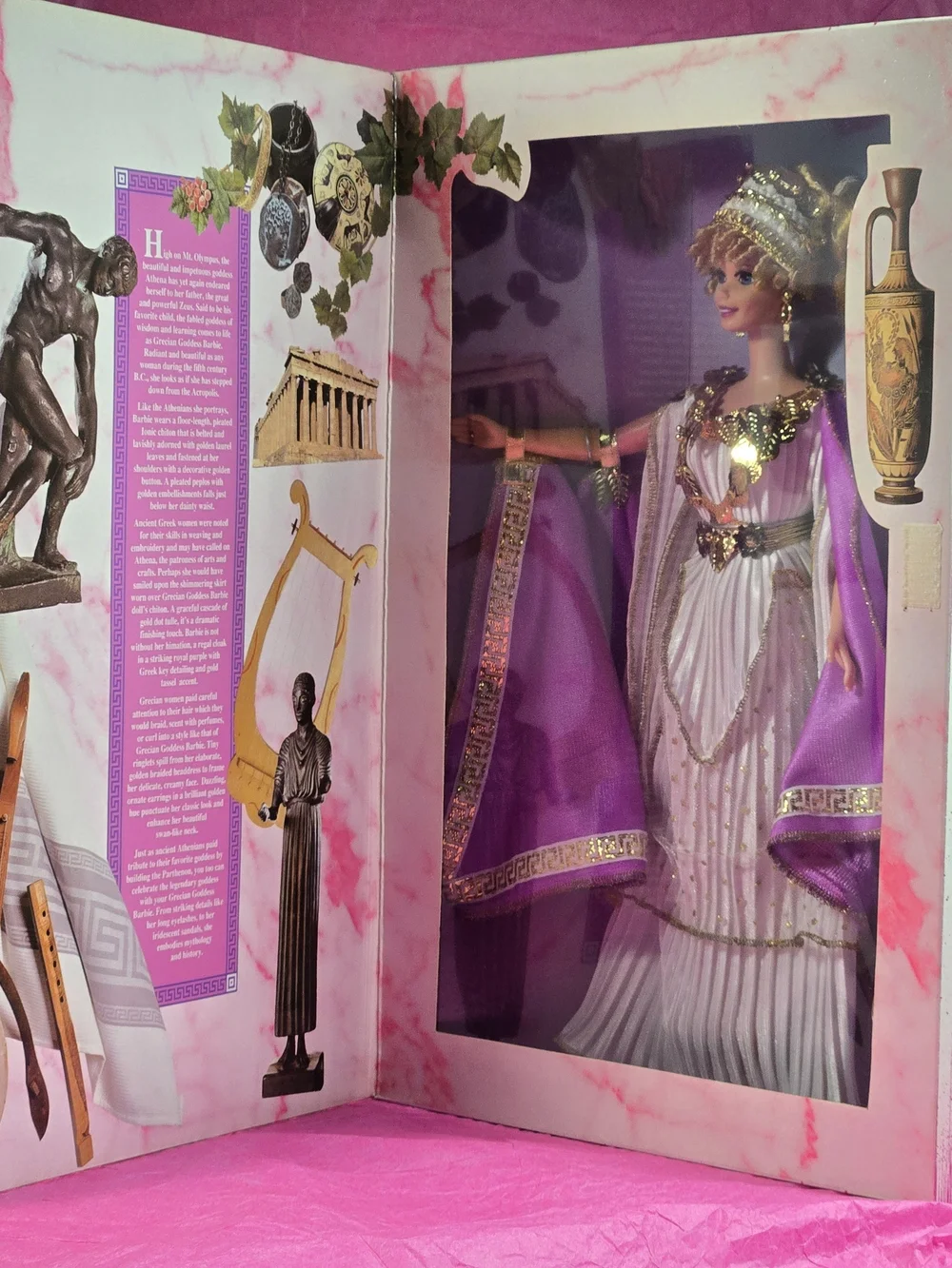 1995 Barbie Grecian Goddess Great Eras Doll Mattel#15005